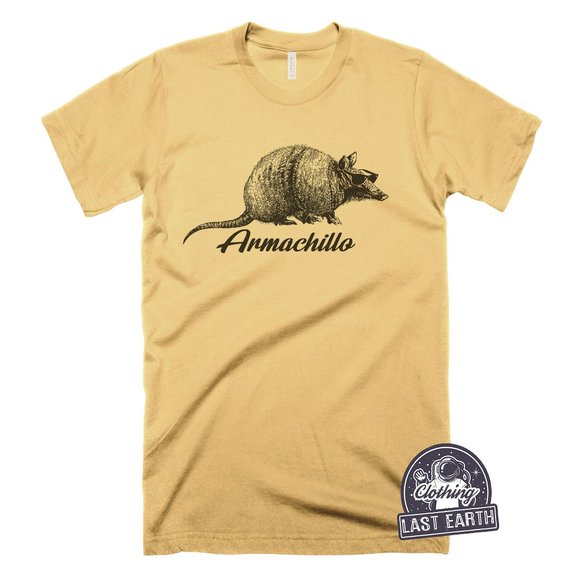Funny Armadillo T Shirt Armachillo Shirt Animal Lover Tee Shirt Strange Shirt - Picture 1 of 2